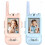Blauwe set van 2 oplaadbare videowalkietalkies met scherm 2