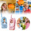 Blauwe set van 2 oplaadbare videowalkietalkies met scherm 4