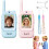 Blauwe set van 2 oplaadbare videowalkietalkies met scherm 6
