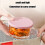 Lebensmittelechte Glasschüsseln mit luftdichtem Deckel, 237 ml, rosa 8