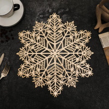 Snowflake Placemat Gold 38 cm