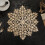 Snowflake Placemat Gold 38 cm 1