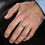 Stainless Steel Blue Turquoise Ring Gold Size 8 4