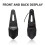 Rear Mount LED Tail Light for Motorcycle with Brake and 8