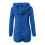 Women's Blue Hooded Onesie Polyester Full-Zip M 6