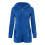 Women's Blue Hooded Onesie Polyester Full-Zip M 8