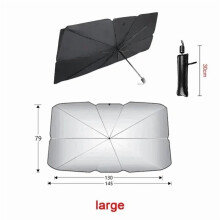 Car Sunshade Umbrella Retractable Folding UV Shield for