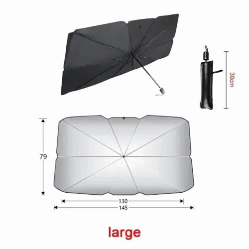 Car Sunshade Umbrella Retractable Folding UV Shield for