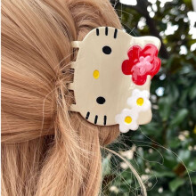 Acetate Hair Claw Clip with Cat Dog Shark Design 1 Piece