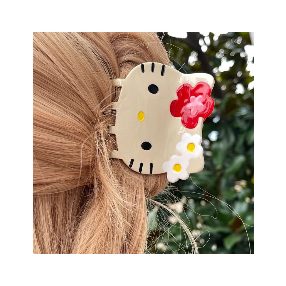 Acetate Hair Claw Clip Cat Dog Shark Design 1 Piece