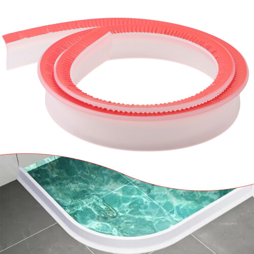 Silicone Shower Water Barrier Strip Transparent 100cm