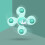 Suction Cup Spinning Top Toy for Toddlers Green 1