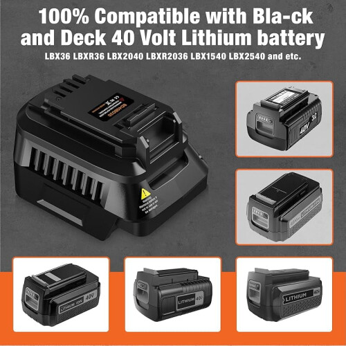 Black and Decker 40V to 20V Battery Adapter 2