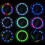 Éclairage LED pour rayons de roue de vélo, 14 LED, 30 modes, rechargeable 8