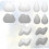 Cloud Shape Magnetic Tacks ABS Refrigerator Magnets 12 Pcs 7