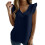 Top sin mangas liso para mujer, cómodo e informal, 1 unidad. 2