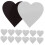 Heart-Shaped Blank Fridge Magnets Assorted Colors 30 Pieces 4