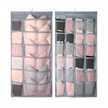 Wall-Mounted Purse Organizer Bag Clear PVC Double-Sided 1
