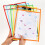 Clear Plastic File Folders with Front Pocket 6-Pack 6