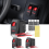Rocker Switch SPST 5-Pin Red LED Backlit 12V/24V 3 pcs 1