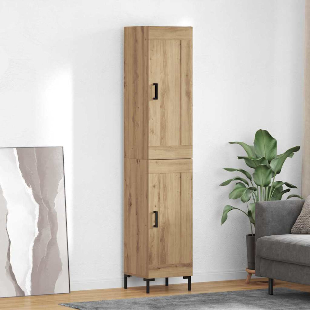 Vidaxl Highboard Artisan Oak 34.5 X 34 X 180 Cm Engineered Wood