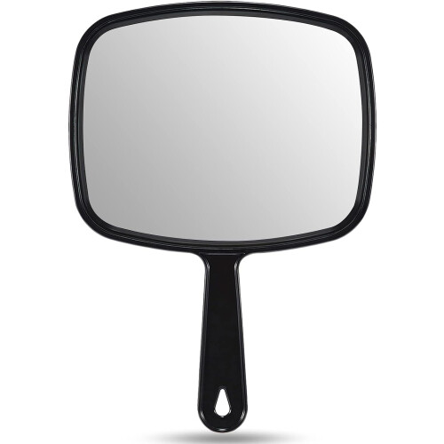 Professional Salon Hair Stylist Handheld Mirror with Handle