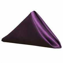 Satin Napkin Bright Silk Fabric 4-Pack