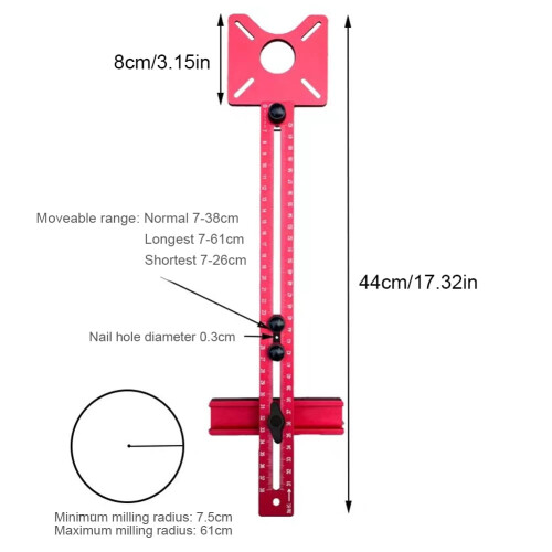 Aluminum Alloy Router Milling Bracket 4-in-1 1