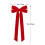 Velvet Christmas Bows Red Holiday Decor 6 Pack 3