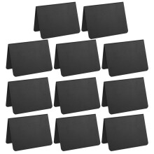 Mini Double-Sided Chalkboard Memo Boards 12 pcs