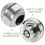 Trailer Hitch Lock Cast Steel 1 Set Silver 6