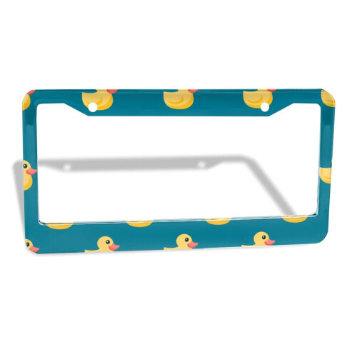 Yellow Duck Rubber Duck License Plate Frames 2 PCS 1