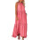Boho-Maxikleid für Damen, einfarbig, ärmellos, mit Rüschenausschnitt 1