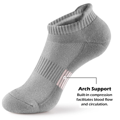 Women's Ankle Socks Running Cushioned 5-Pairs 2