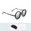 Polarized Round Sunglasses with ND9 Filter and Stepless 4