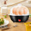 Electric Egg Cooker Black 7-Egg Capacity 2