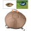 Hand Drum Bag Brown Double-Shoulder 22-inch Shock-Absorbing 8