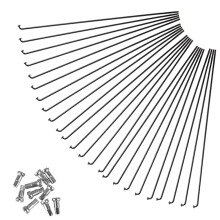 Steel MTB Bike Spokes and Nipples 255mm 275mm 289mm 24 pcs