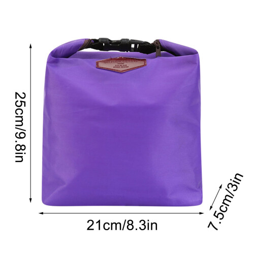 Insulated Lunch Bag Water-Resistant Nylon Foldable 2