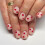 Valentine's Day Press-On Nails Short Square Heart Design 7