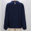 Women's Solid Round-Neck Pleated Long-Sleeve Top 4