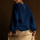 Women's Solid Round-Neck Pleated Long-Sleeve Top 7