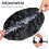 Satin PEVA Shower Cap Reusable Large Size Black 2