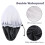 Satin PEVA Shower Cap Reusable Large Size Black 4