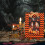 Halloween trä fotoram prydnad pumpa design 4