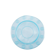 Bathtub Overflow Drain Cover Clear PVC with 12 Suction Cups