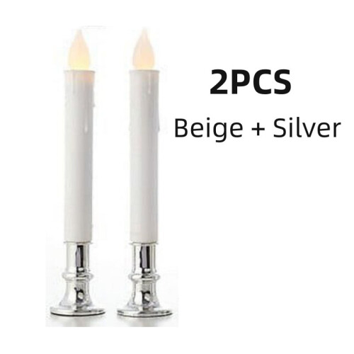 LED 3D Wick Flameless Candles Warm White 2 or 4 Pack