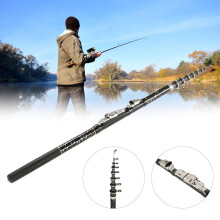 Carbon Fiber Portable Telescopic Fishing Rod 1.8M-3.6M