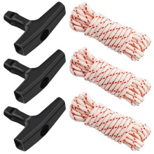Pull Cord Rope 10 Ft x 9/64 Inch 3 Pack