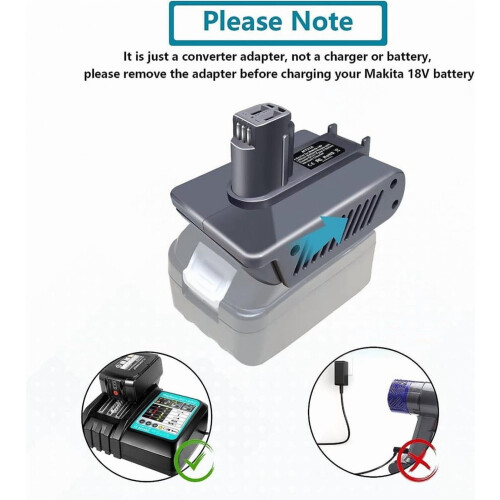 Dyson Type A Battery Adapter 18V to 22.2V for 1